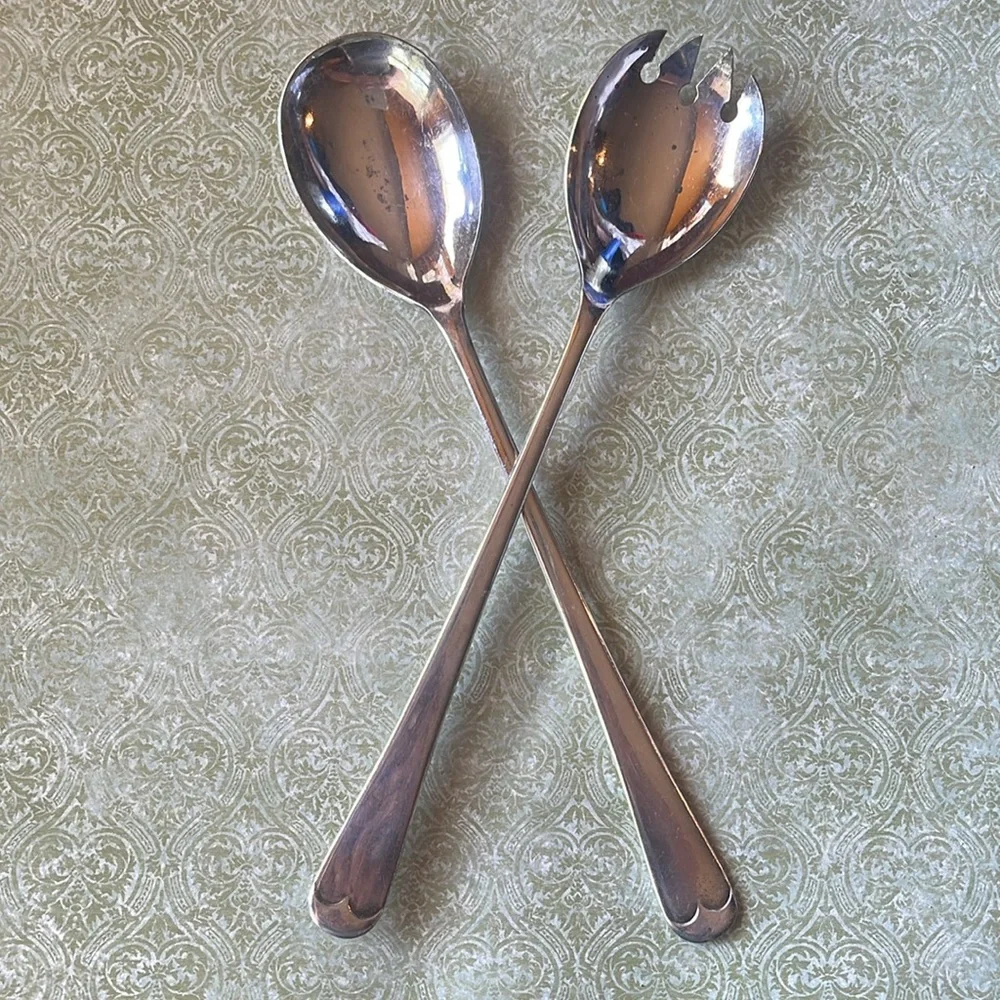 EPNS Sheffield England Salad Server Set